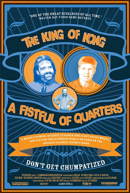 the movie poster: The King of Kong (2007)