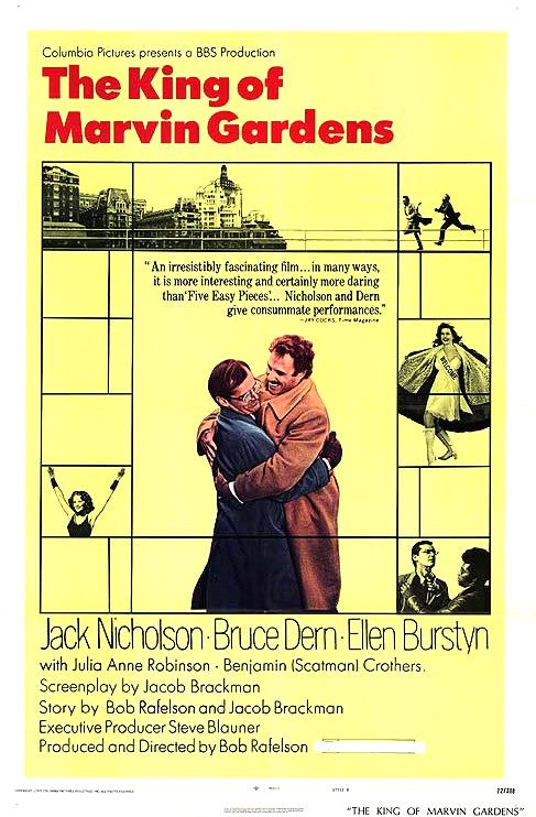 the movie poster: The King of Marvin Gardens (1972) ver2