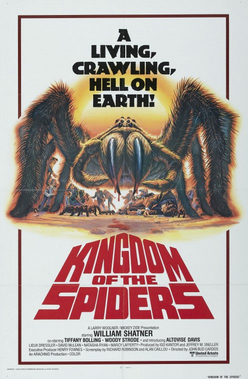 1000 piece jigsaw puzzle for the movie poster: Kingdom of the Spiders (1977)