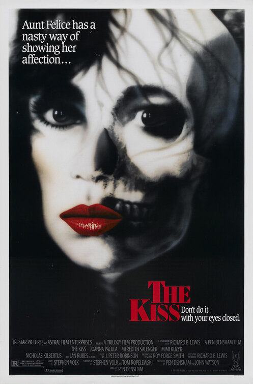 the movie poster: The Kiss (1988)