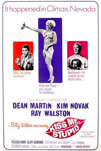 the movie poster: Kiss Me, Stupid (1964)