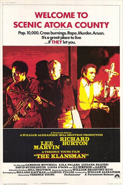 the movie poster: The Klansman (1974)