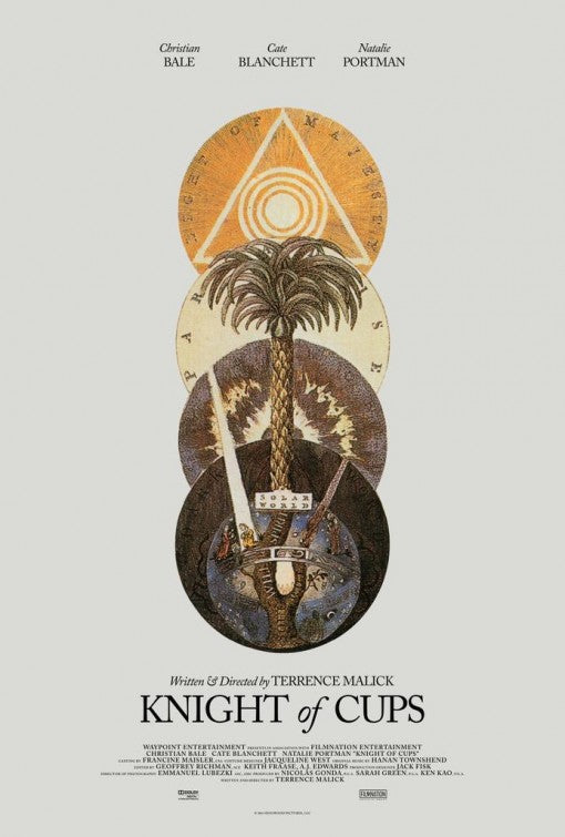 1000 piece jigsaw puzzle for the movie poster: Knight of Cups (2015)