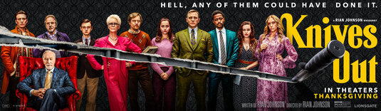 1000 piece jigsaw puzzle for the movie poster: Knives Out (2019) ver14