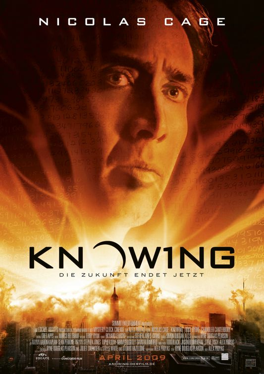 1000 piece jigsaw puzzle for the movie poster: Knowing (2009) ver7