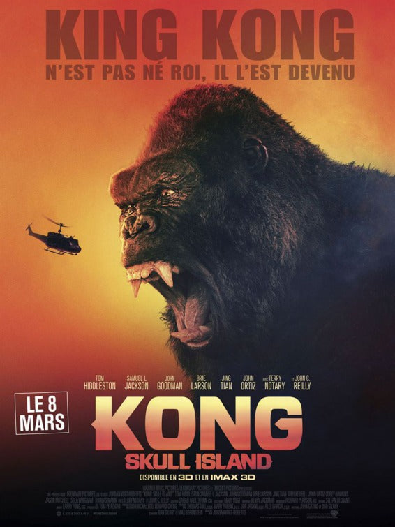 1000 piece jigsaw puzzle for the movie poster: Kong: Skull Island (2017) ver14