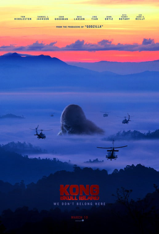 1000 piece jigsaw puzzle for the movie poster: Kong: Skull Island (2017) ver20