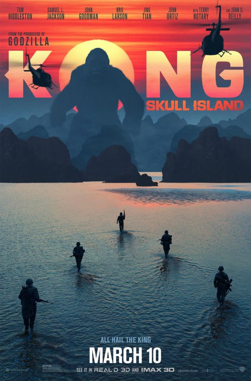 1000 piece jigsaw puzzle for the movie poster: Kong: Skull Island (2017) ver22