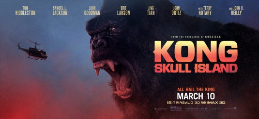 1000 piece jigsaw puzzle for the movie poster: Kong: Skull Island (2017) ver5