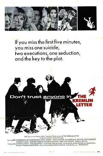the movie poster: The Kremlin Letter (1970)