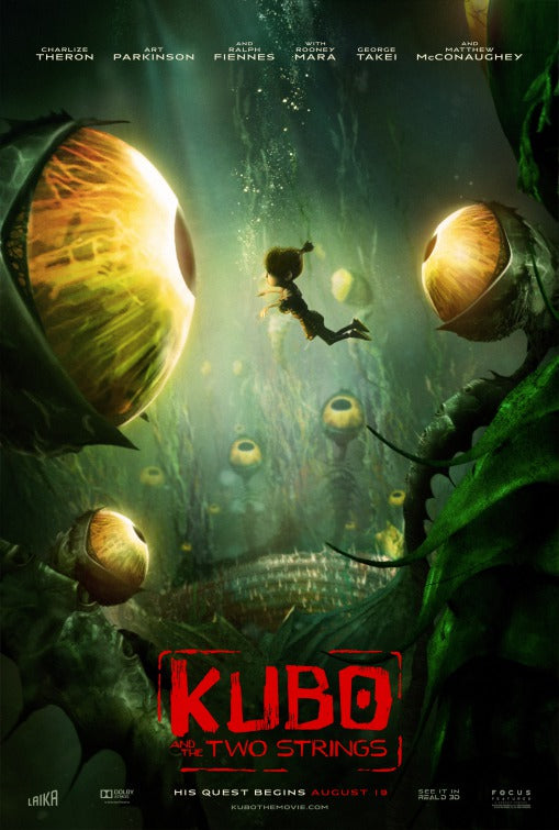 1000 piece jigsaw puzzle for the movie poster: Kubo and the Two Strings (2016) ver9