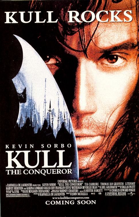 the movie poster: Kull The Conqueror (1997) ver1