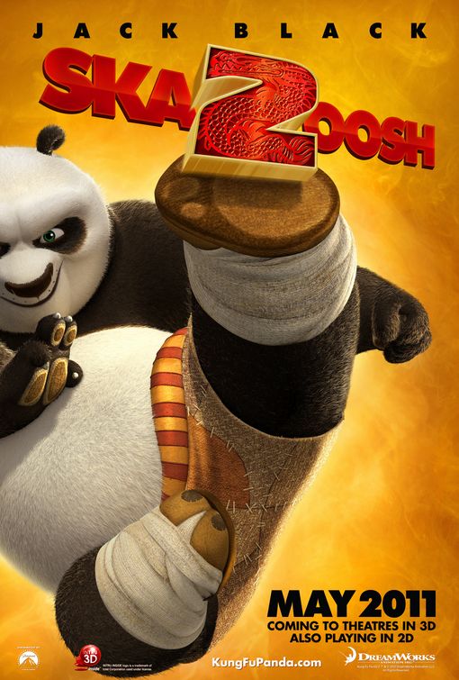 1000 piece jigsaw puzzle for the movie poster: Kung Fu Panda 2 (2011)