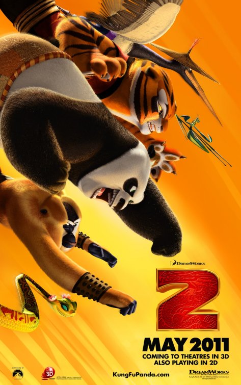 1000 piece jigsaw puzzle for the movie poster: Kung Fu Panda 2 (2011) ver3