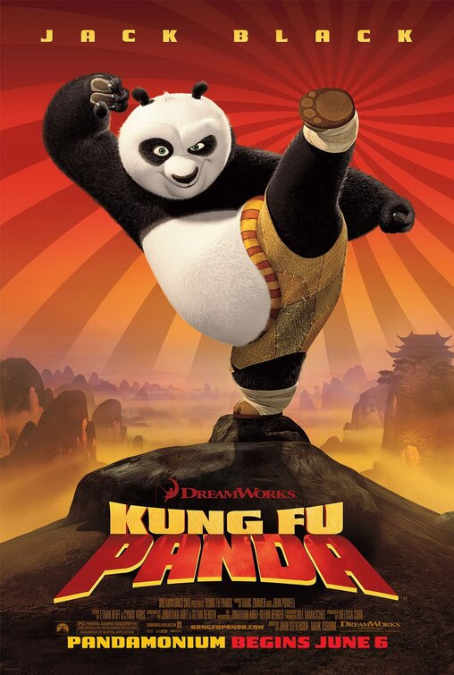 1000 piece jigsaw puzzle for the movie poster: Kung Fu Panda (2008) ver5