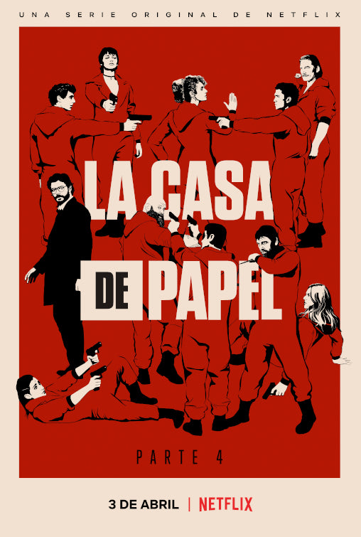 1000 piece jigsaw puzzle for tv poster: Money Heist, ver5