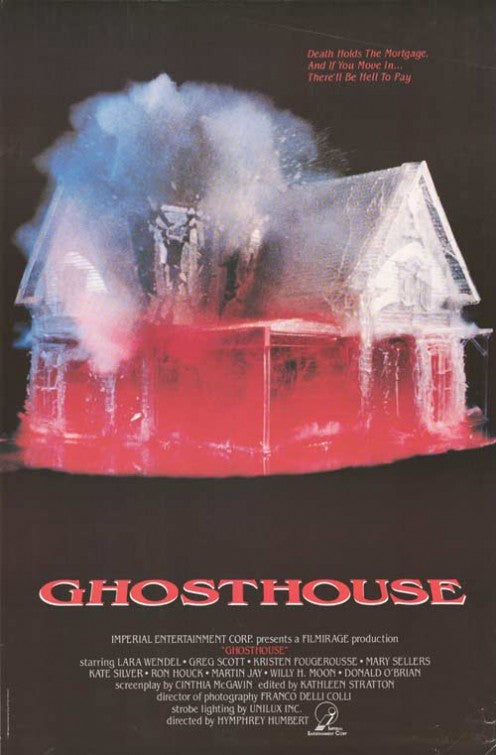 1000 piece jigsaw puzzle for the movie poster: Ghosthouse (1988)