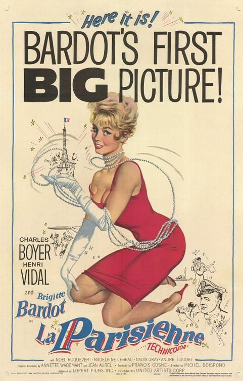 the movie poster: La Parisienne (1957)