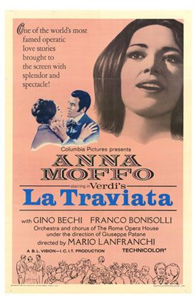 the movie poster: La traviata (1968)