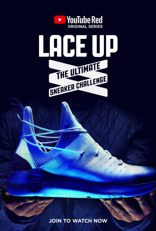 1000 piece jigsaw puzzle for tv poster: Lace Up: The Ultimate Sneaker Challenge