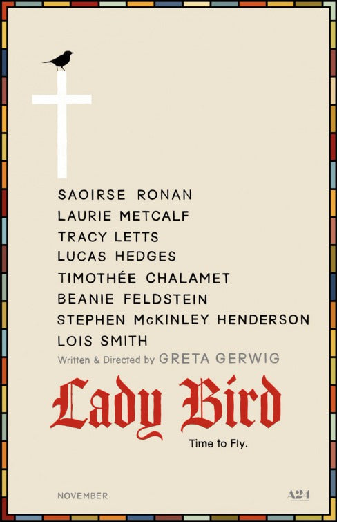 1000 piece jigsaw puzzle for the movie poster: Lady Bird (2017)