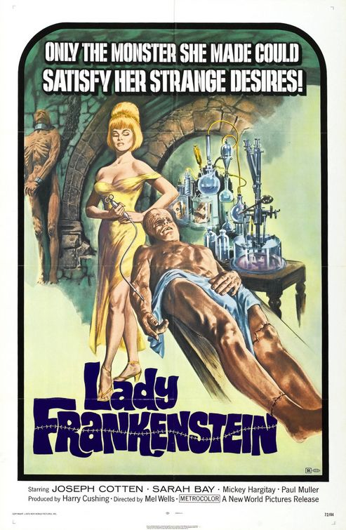 the movie poster: Lady Frankenstein (1971)