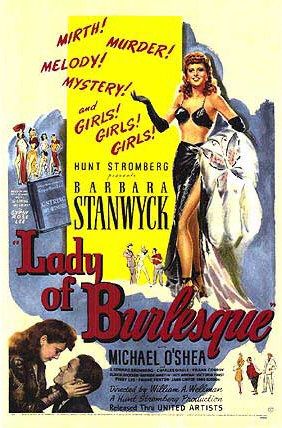 the movie poster: Lady of Burlesque (1943)
