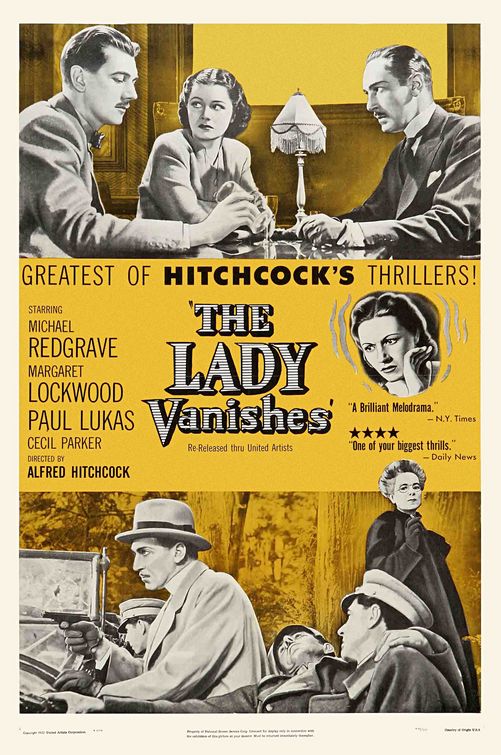the movie poster: The Lady Vanishes (1938)