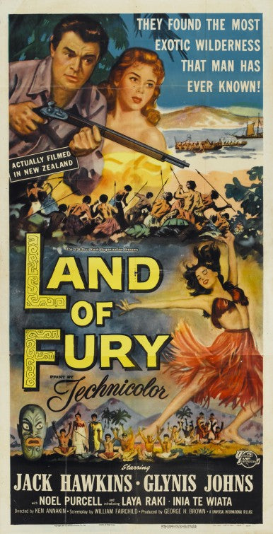 1000 piece jigsaw puzzle for the movie poster: Land of Fury (1954)