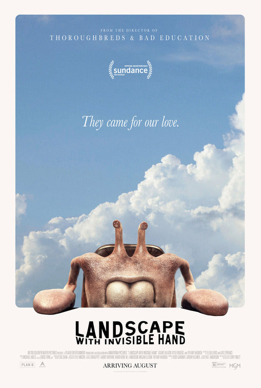 1000 piece jigsaw puzzle for the movie poster: Landscape with Invisible Hand (2023)