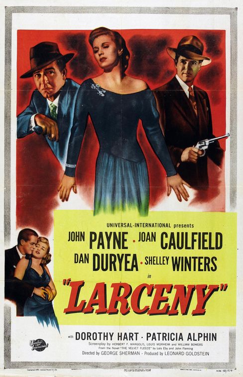 the movie poster: Larceny (1948)