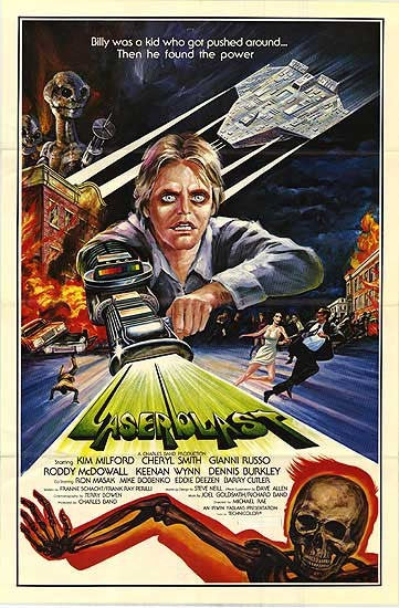 1000 piece jigsaw puzzle for the movie poster: Laserblast (1978)