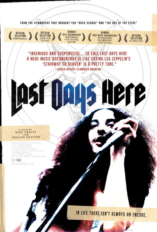 1000 piece jigsaw puzzle for the movie poster: Last Days Here (2012)