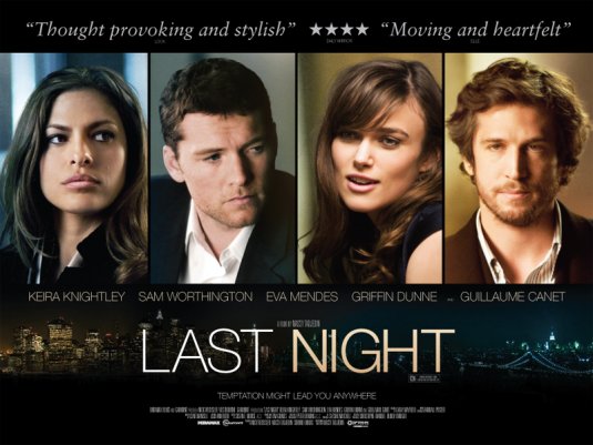 1000 piece jigsaw puzzle for the movie poster: Last Night (2010) ver4