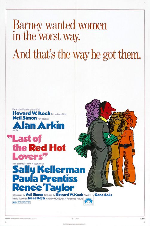 the movie poster: Last of the Red Hot Lovers (1972)