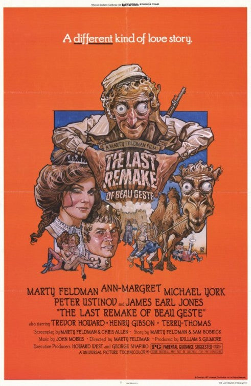 1000 piece jigsaw puzzle for the movie poster: The Last Remake of Beau Geste (1977)
