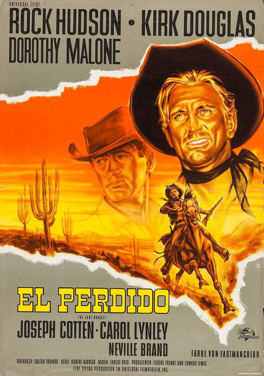 1000 piece jigsaw puzzle for the movie poster: The Last Sunset (1961) ver5