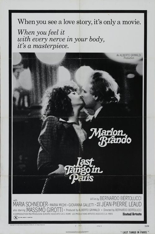 the movie poster: Last Tango in Paris (1974) ver2