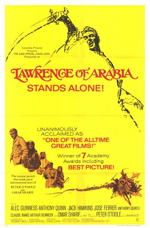 the movie poster: Lawrence of Arabia (1962) ver2