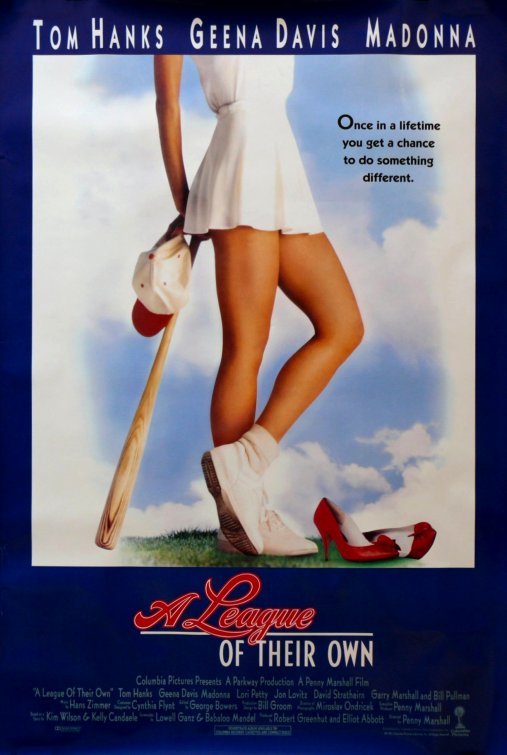 1000 piece jigsaw puzzle for the movie poster: A League of Their Own (1992)