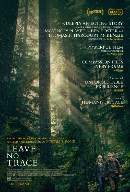 1000 piece jigsaw puzzle for the movie poster: Leave No Trace (2018)