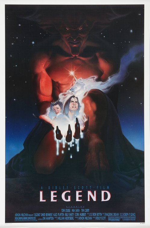 the movie poster: Legend (1986)