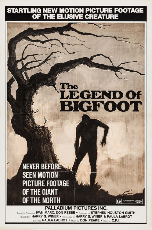 1000 piece jigsaw puzzle for the movie poster: The Legend of Bigfoot (1975)