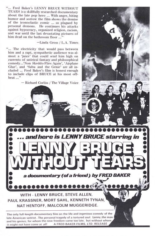 the movie poster: Lenny Bruce Without Tears (1972)