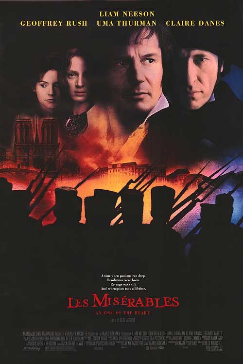 the movie poster: Les Miserables (1998) ver2