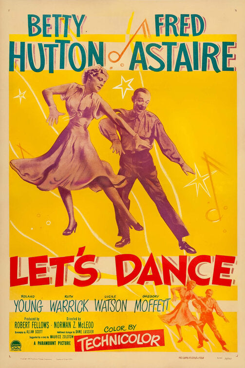 1000 piece jigsaw puzzle for the movie poster: Let's Dance (1950)