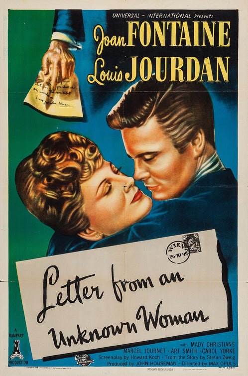 1000 piece jigsaw puzzle for the movie poster: Letter from an Unknown Woman (1948)