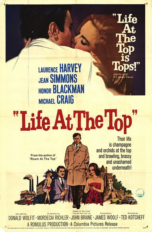 the movie poster: Life at the Top (1965)