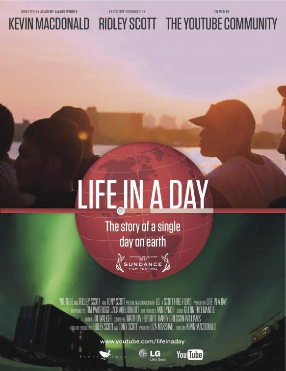 1000 piece jigsaw puzzle for the movie poster: Life in a Day (2011)