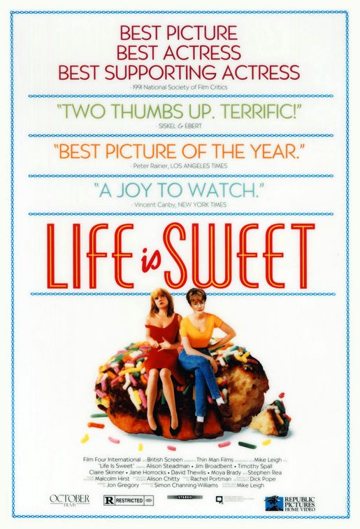 the movie poster: Life is Sweet (1991) ver2